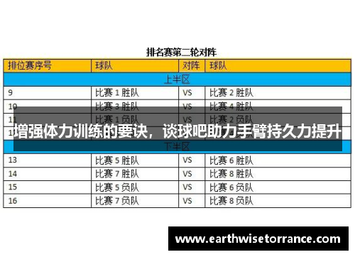增强体力训练的要诀，谈球吧助力手臂持久力提升